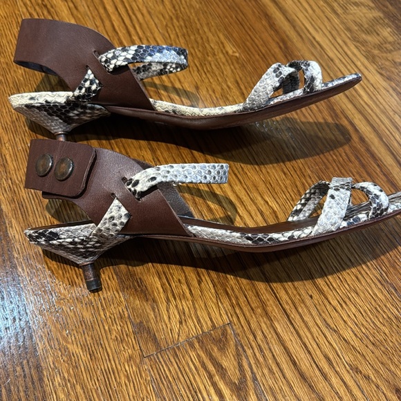 Pedro Garcia python sandals size 38.5 - Picture 7 of 8
